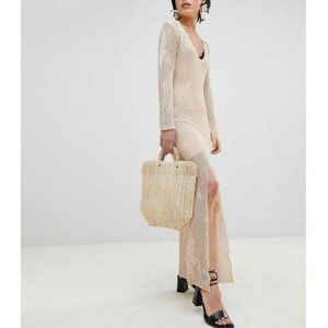 free people || it’s like this crochet maxi NWOT